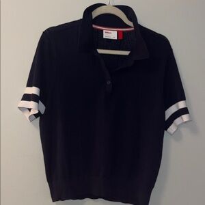 Wilson Essex Navy Knit Polo Top